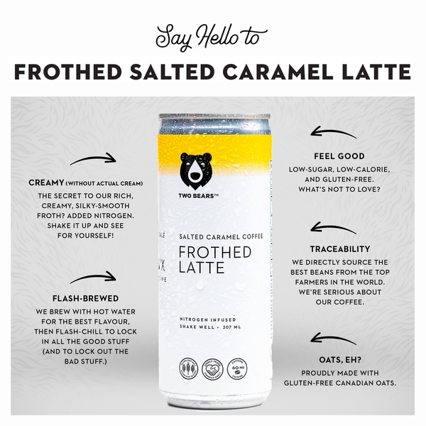 Frothed Salted Caramel Oat Latte