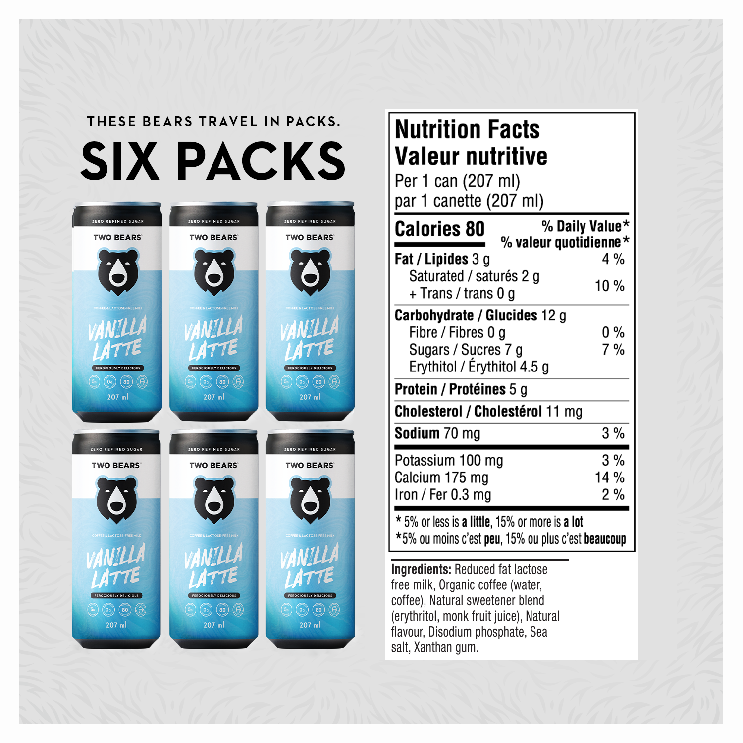 Lactose-Free Dairy Vanilla Latte (6 Pack)