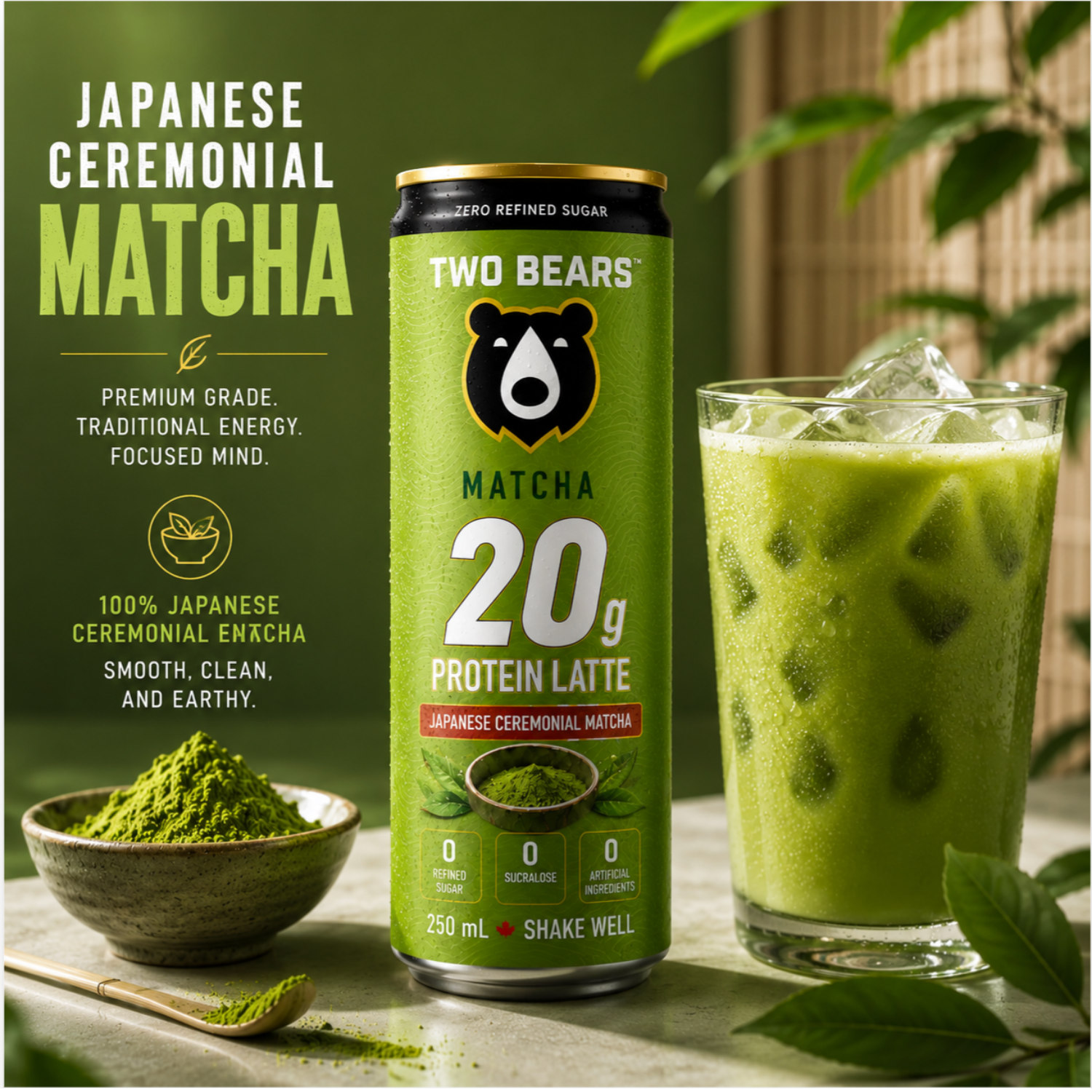 Vanilla Matcha Protein Latte