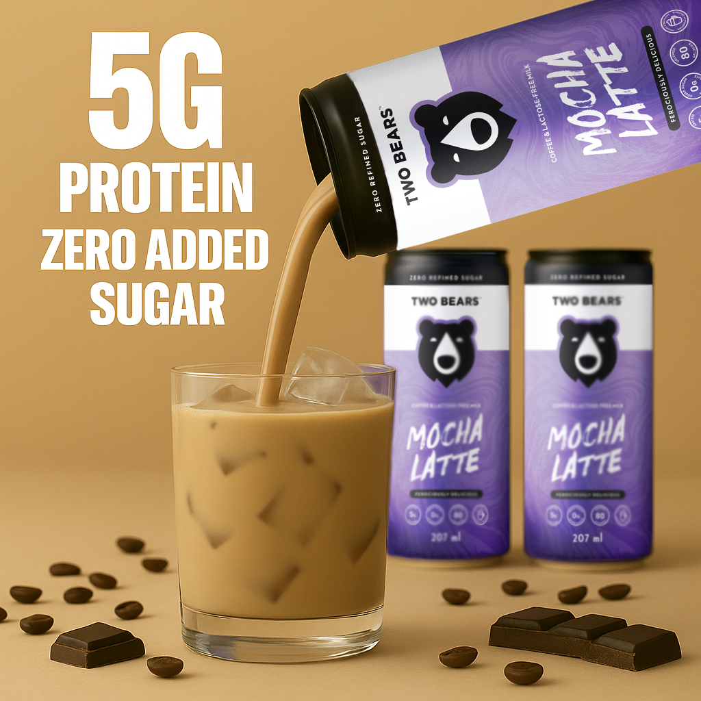 Lactose-Free Mocha Dairy Latte | Two Bears Lactose-Free Mocha Dairy Latte | Two Bears