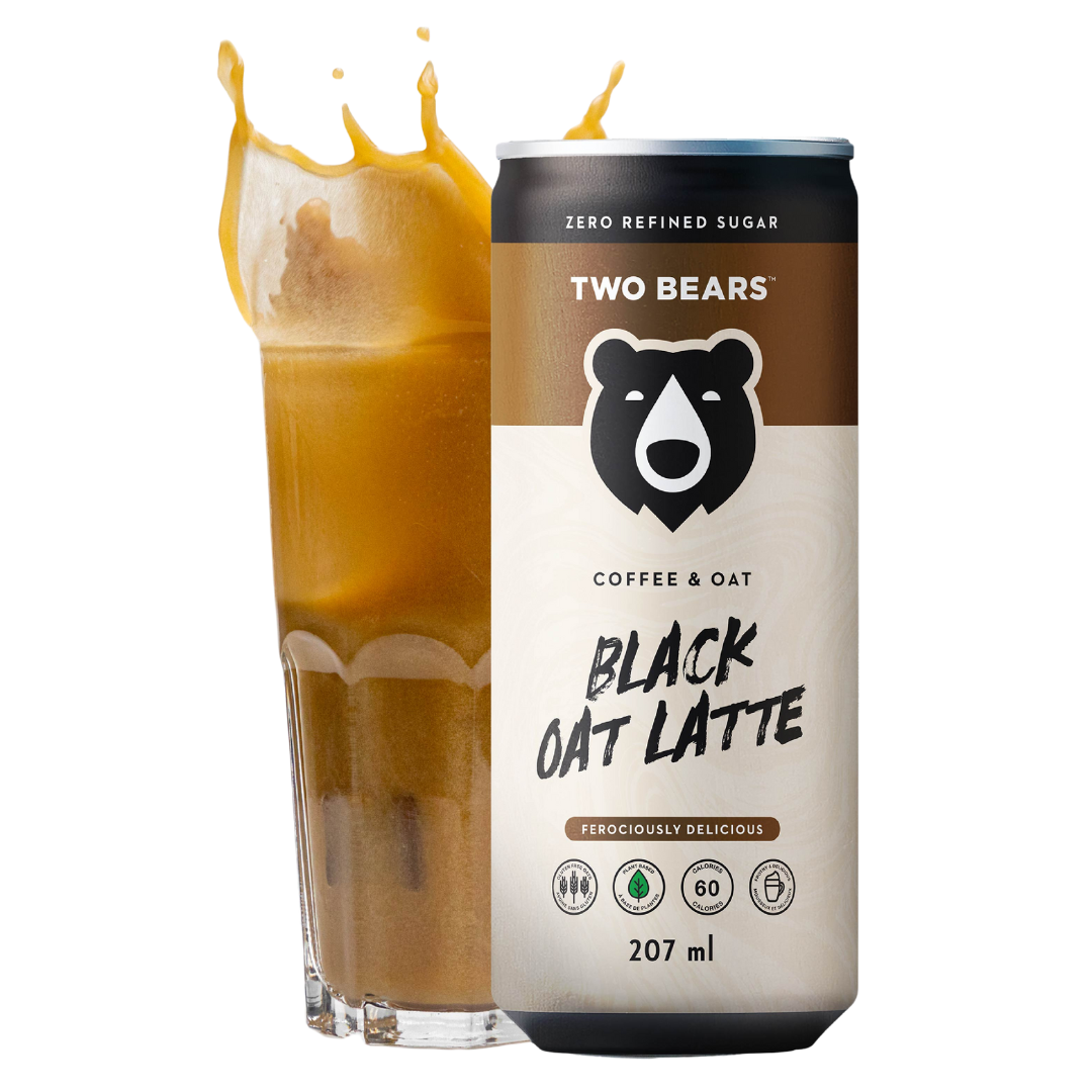 Frothed Black Oat Latte