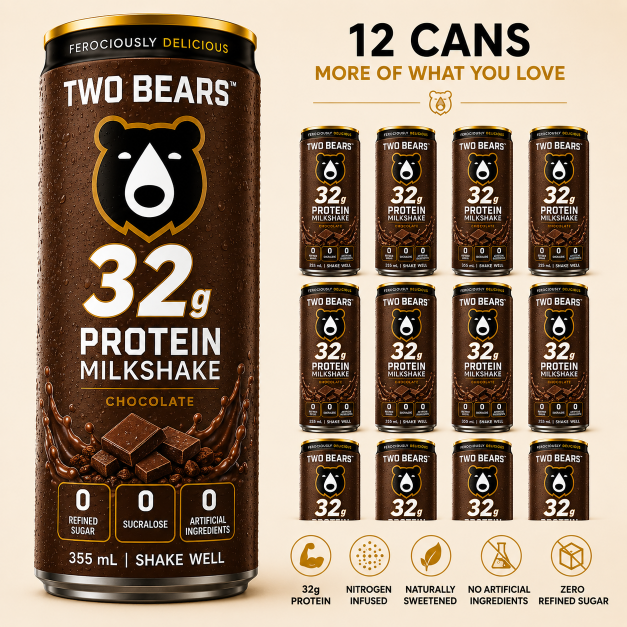 Chocolate 32g Protein Milkshake
