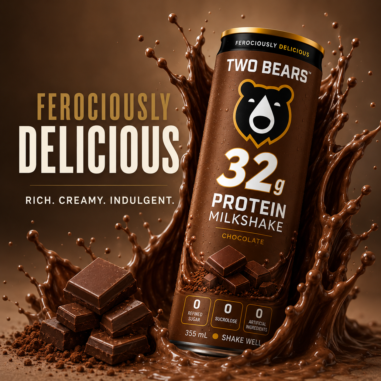 Chocolate 32g Protein Milkshake