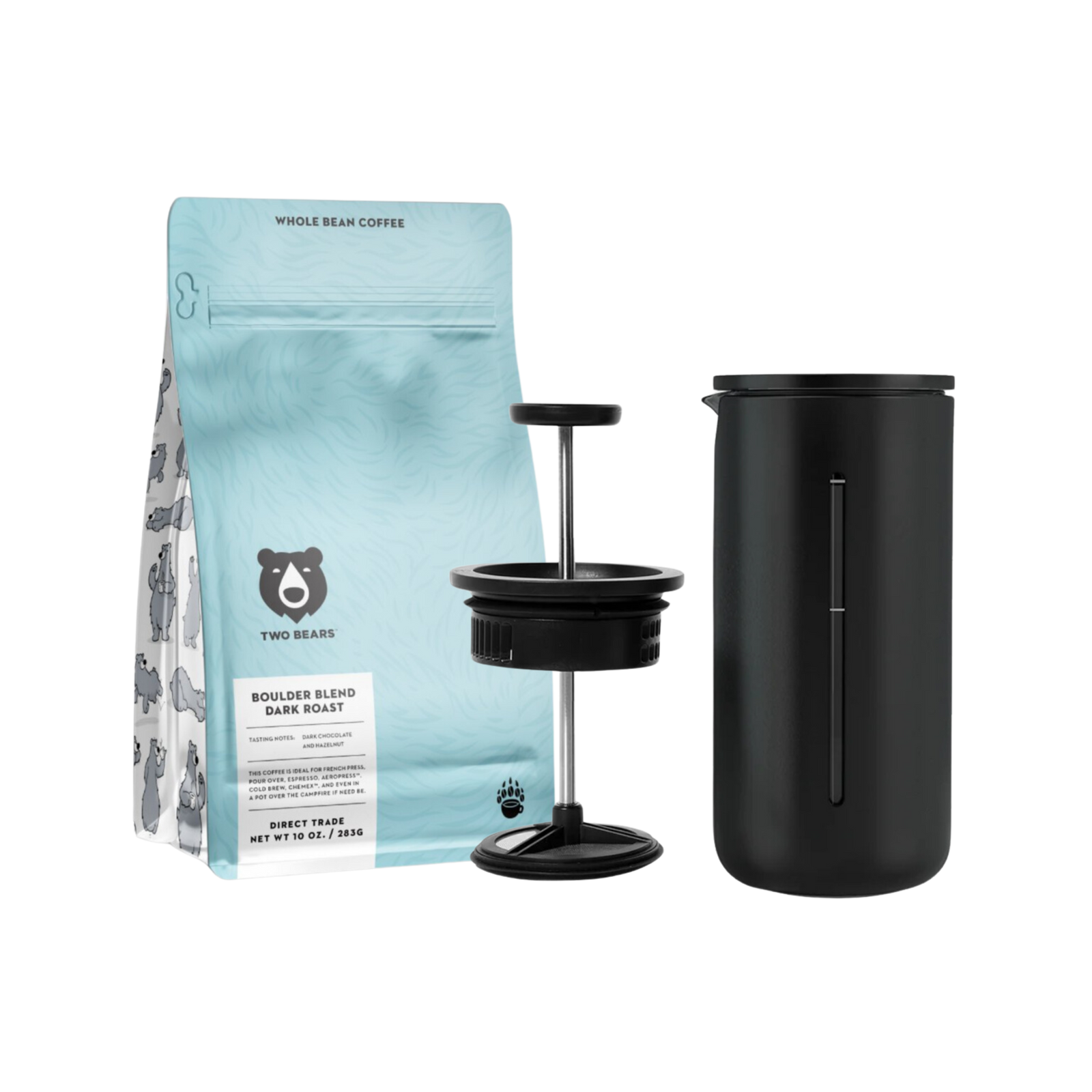 French Press + Coffee