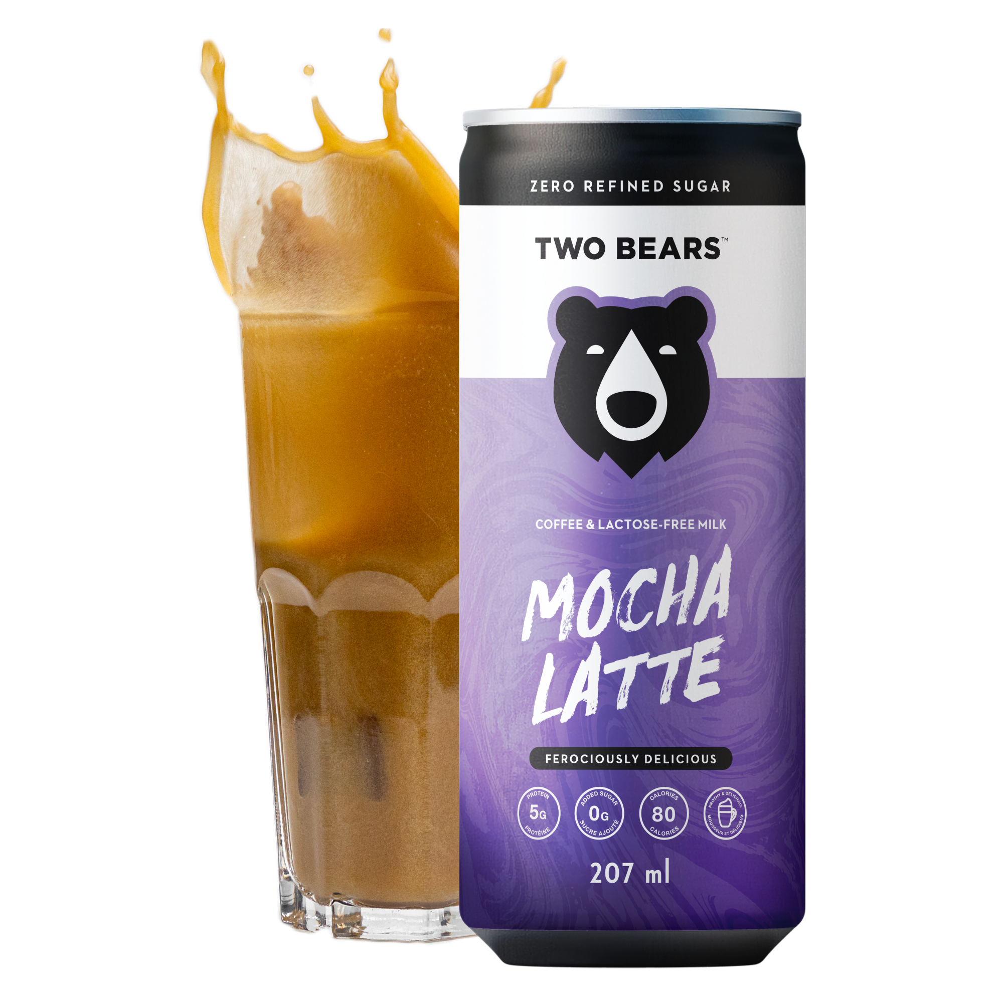 Lactose-Free Mocha Dairy Latte | Two Bears Lactose-Free Mocha Dairy Latte | Two Bears