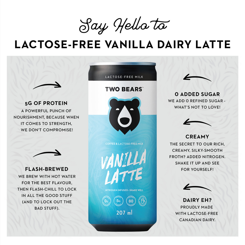LactoseFree Dairy Vanilla Latte Two Bears