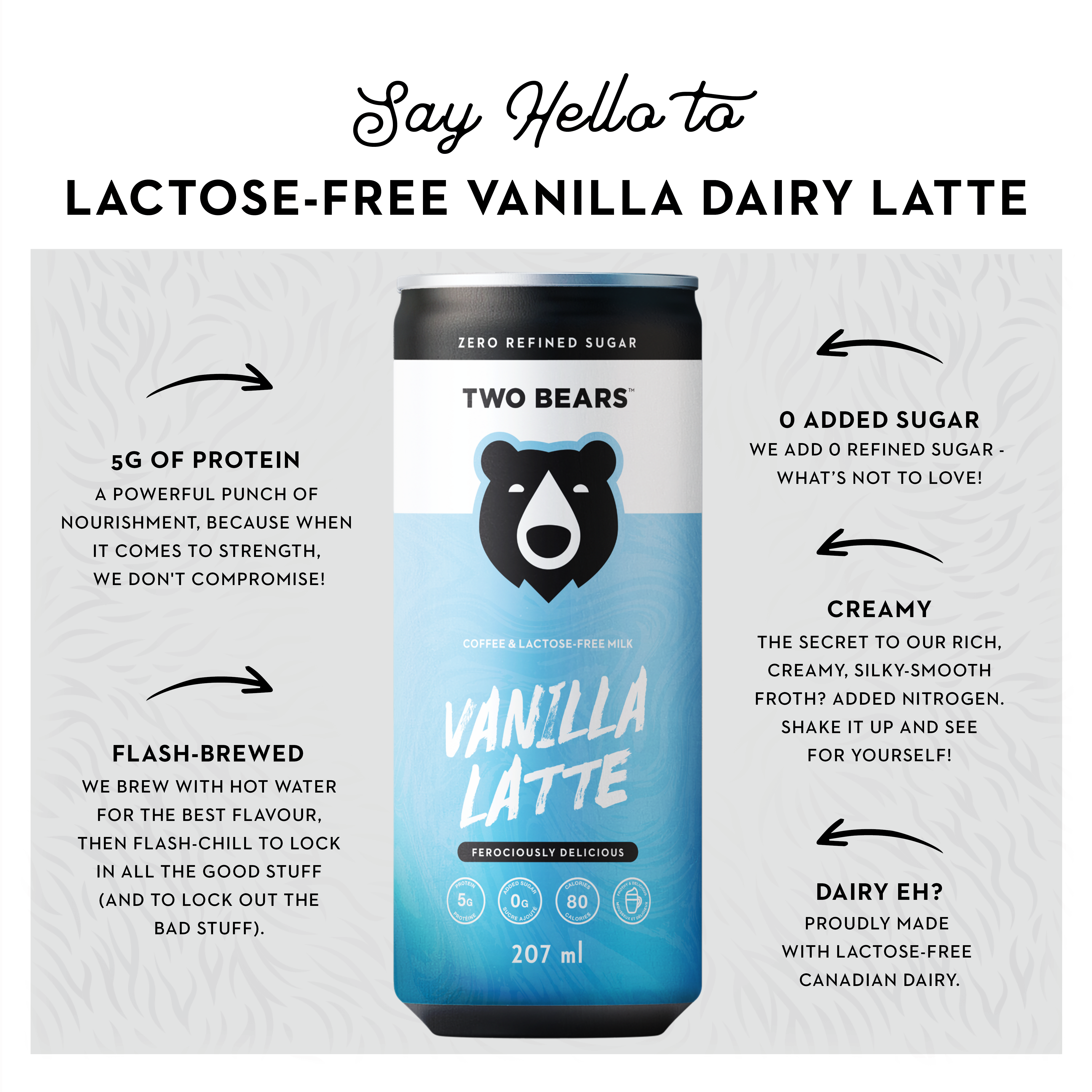Lactose-Free Dairy Vanilla Latte (6 Pack)