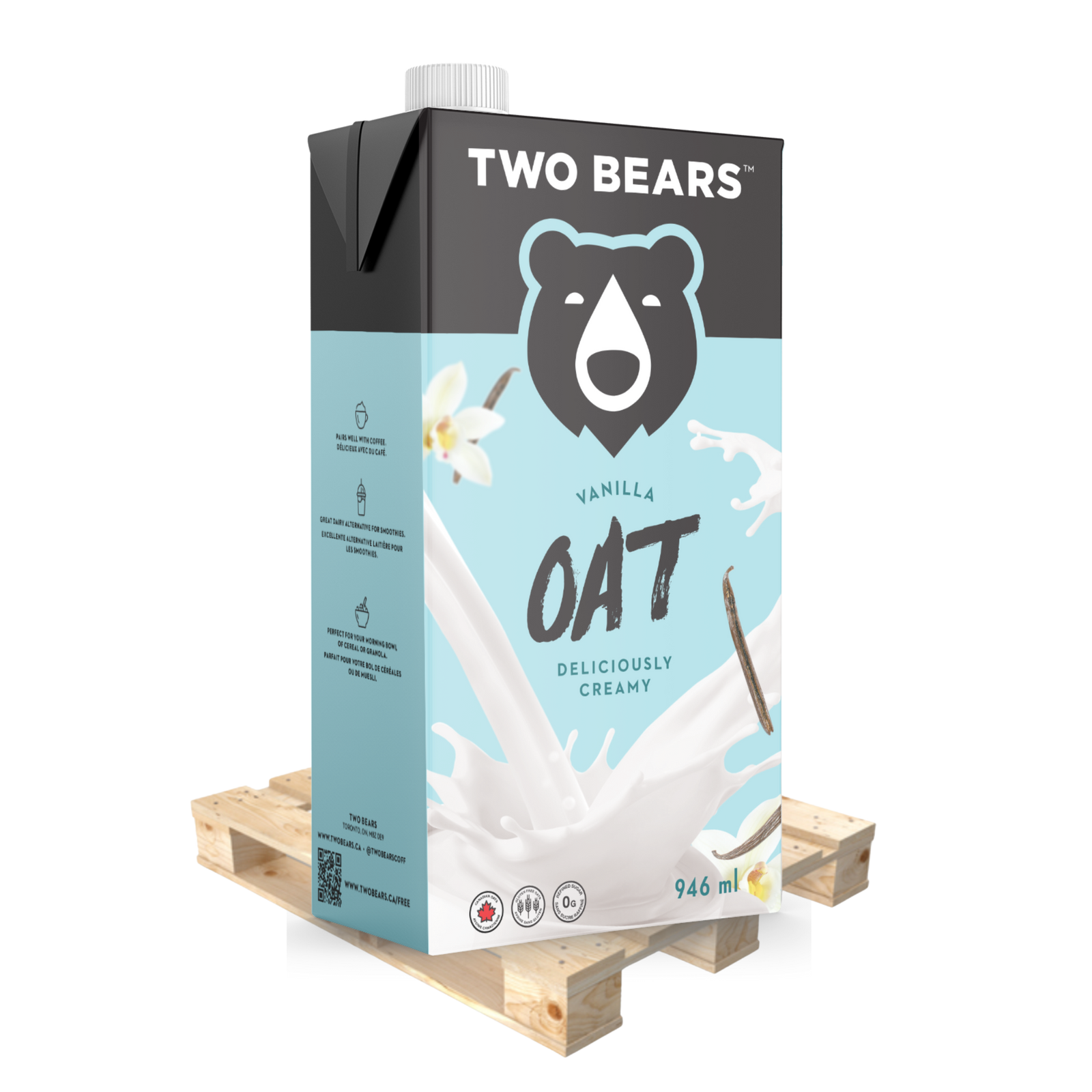 PALLET Vanilla Barista Unsweetened Oat (150 x six packs = 900 Tetrapaks)