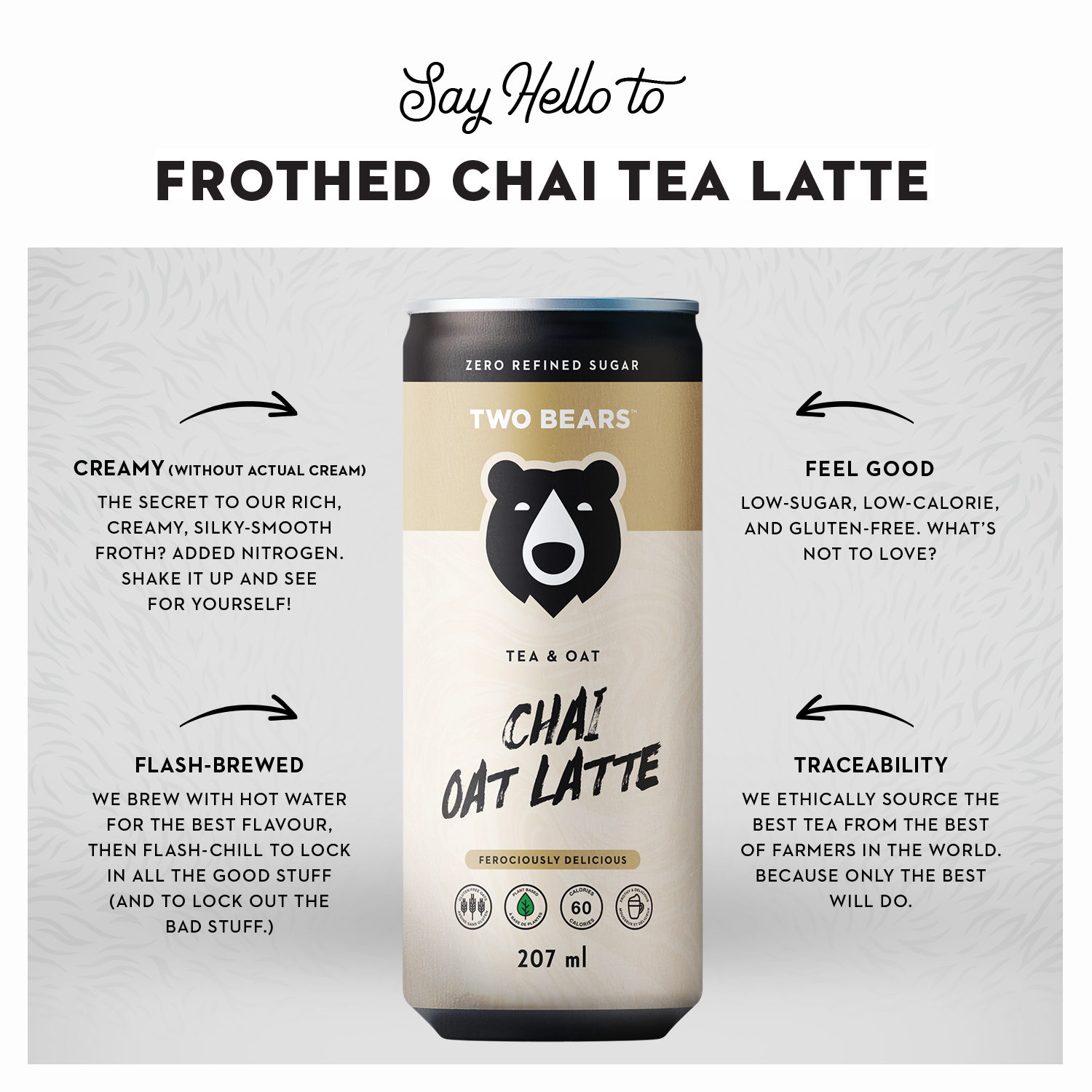 Frothed Chai Tea Oat Latte