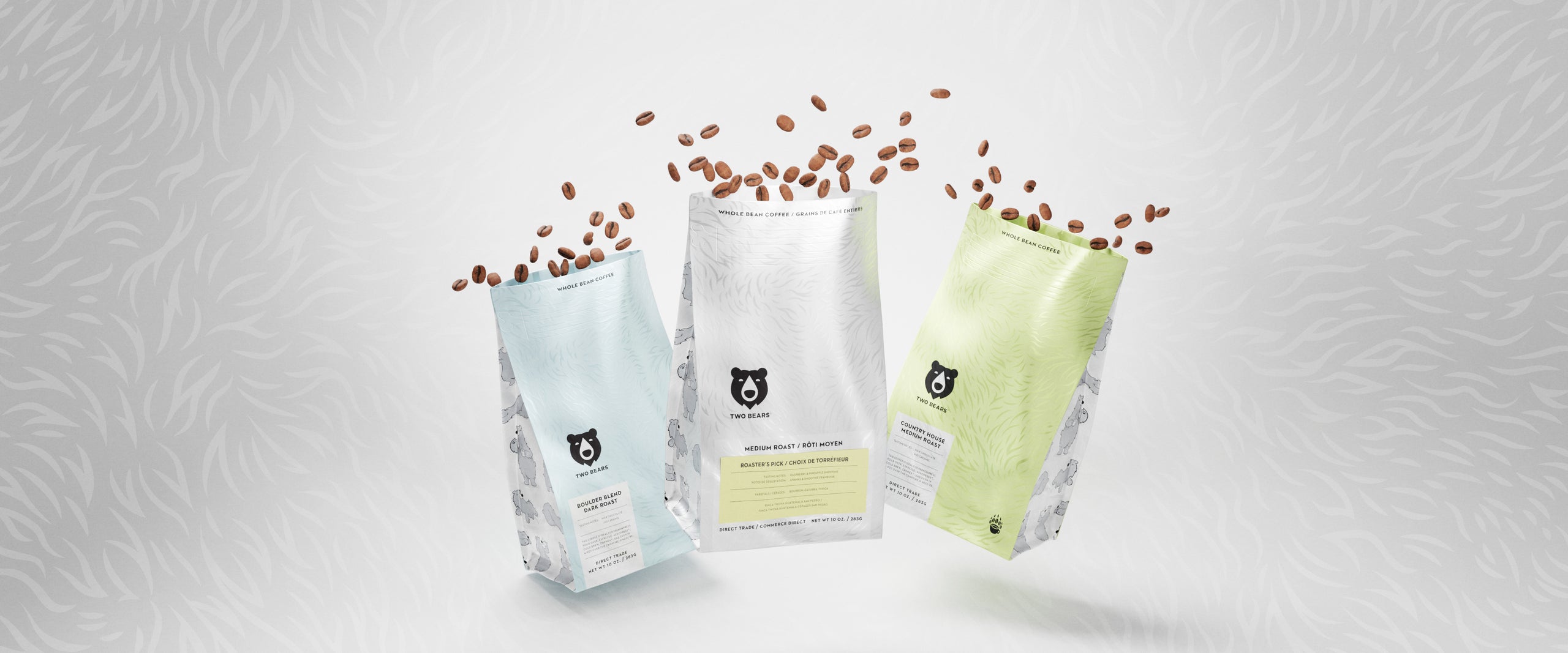 fresh coffee beans, dark roast, medium roast