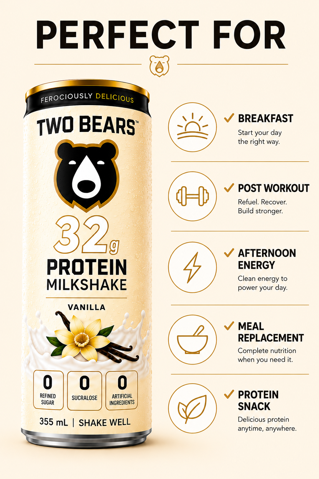 Vanilla 32g Protein Milkshake