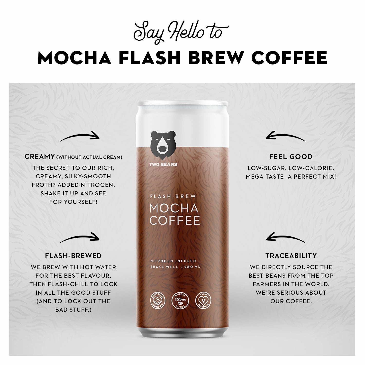 Mocha Flash Brew Coffee (12 x six packs = 72 cans)