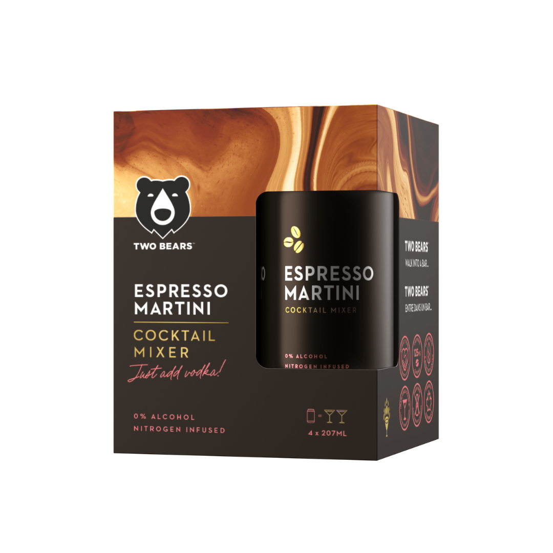 Espresso Martini Kit – 4 Mixers + Rose Gold Shaker | Two Bears Espresso Martini Kit – 4 Mixers + Rose Gold Shaker | Two Bears